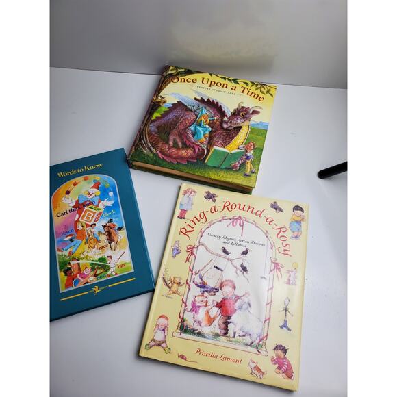 Mixed Lot of 3 Children's (Nursery Rhymes, Fairy Tales & Words) Hardcover Books - Picture 1 of 4